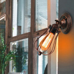 Nachttischlampe Wand Vintage Industrie-Look